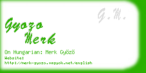 gyozo merk business card